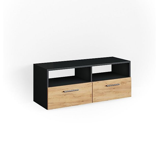 Vicco Lowboard Diego, Anthrazit/Goldkraft Eiche, 95 x 38 cm günstig online kaufen