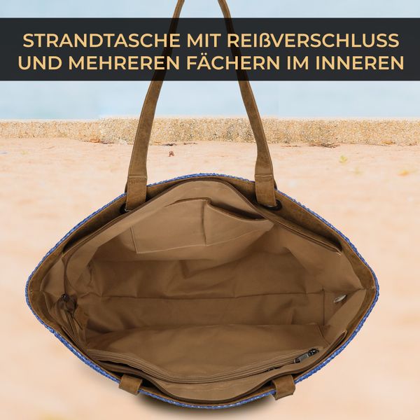Enrico Benetti Strandtasche Badetasche mit Reißverschluss günstig online kaufen