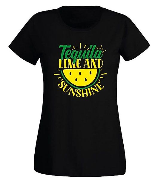 G-graphics T-Shirt Damen T-Shirt - Tequilla lime and sunshine Slim-fit-Shir günstig online kaufen