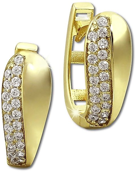 GoldDream Paar Creolen GoldDream Glamour Ohrringe günstig online kaufen