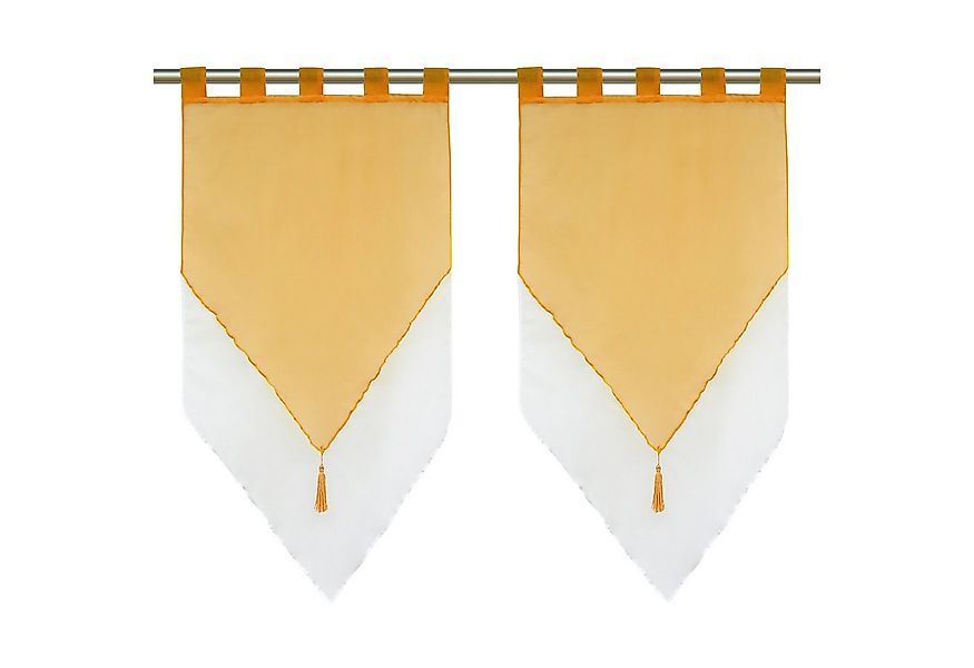 Delien Scheibengardine Lydia (2 St), Schlaufen, mit Quaste Panneaux günstig online kaufen