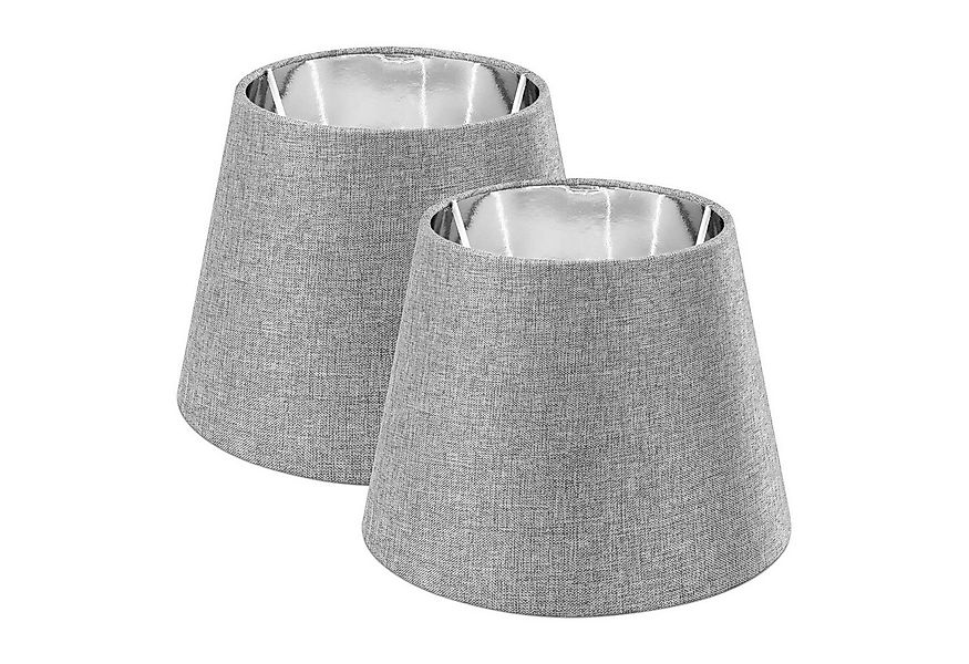 Navaris Lampenschirm 2x Lampenschirm Tischlampe E27 rund - 16,2x15,3x22cm - günstig online kaufen