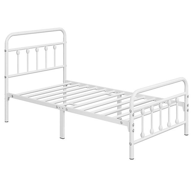 Yaheetech Bettgestell Metallbett, Metall Bettrahmen mit Kopfteil günstig online kaufen