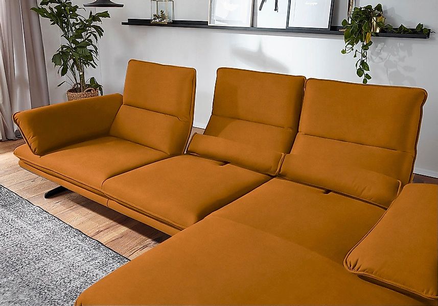 W.SCHILLIG Ecksofa »broadway, Designsofa mit tollem Sitzkomfort«, Sitztiefe günstig online kaufen