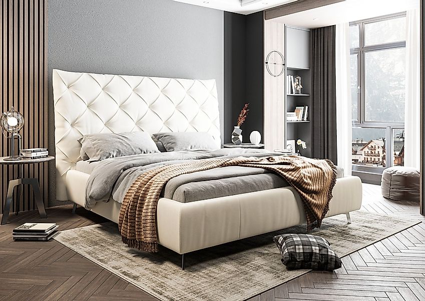 PLACES OF STYLE Polsterbett "Elloree, in 4 Breiten, hinten mit Originalstof günstig online kaufen