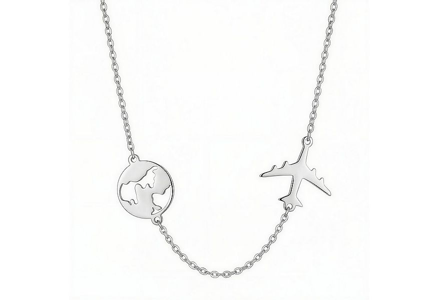 Sofia Milani Kette mit Anhänger Weltkarte, 925 Silber Damen Schmuck - N0437 günstig online kaufen