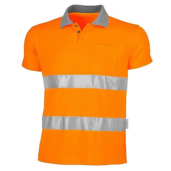 Qualitex Workwear Poloshirt Poloshirt "signal" warnorange, Gr. XXL günstig online kaufen