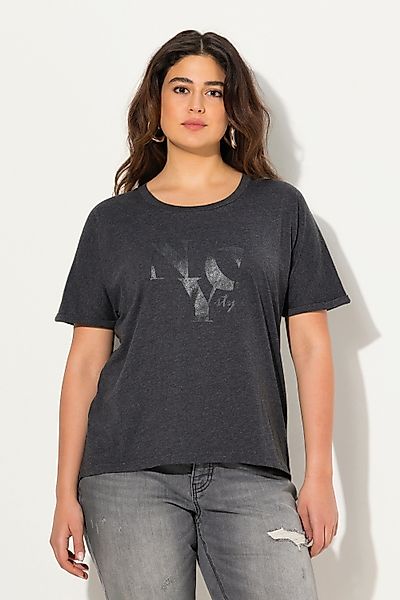 Ulla Popken T-Shirt T-Shirt Schriftmotiv Oversized günstig online kaufen