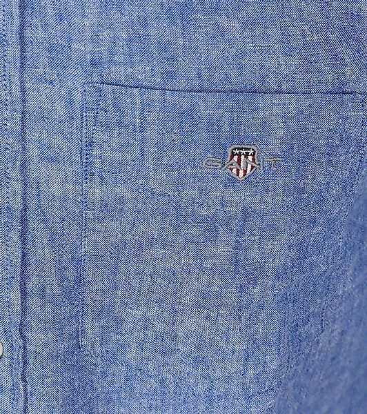 Gant Hemd Leinen Blau  - Größe XXL günstig online kaufen