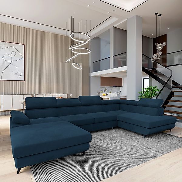 Masseno Ecksofa RUBANO mit Schlaffunktion U-Form, günstig online kaufen
