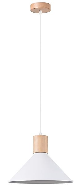 SOLLUX lighting Pendelleuchte »Pendelleuchte JAGA Weiß«, 1 flammig, Leuchtm günstig online kaufen