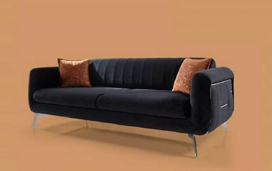 JVmoebel 3-Sitzer Modern Sofas Polster Couch Dreisitzer Sofa Couchen Schwar günstig online kaufen