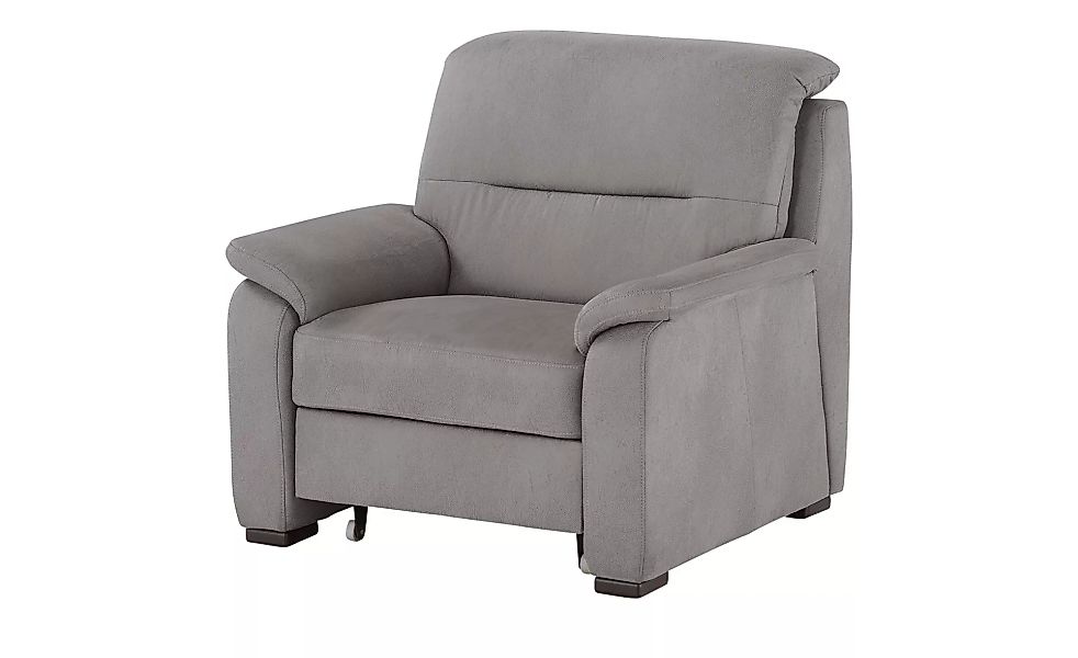 meinSofa Sessel mit ausziehbarem Hocker - grau - 100 cm - 92 cm - 95 cm - P günstig online kaufen