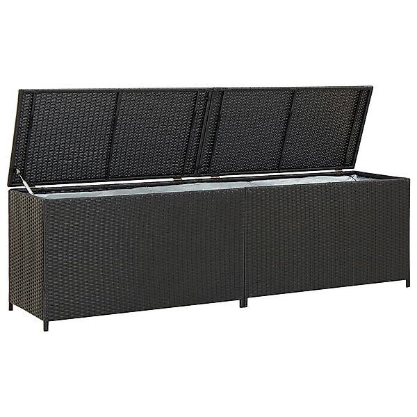 furnicato Gartenbox Poly Rattan 200x50x60 cm günstig online kaufen