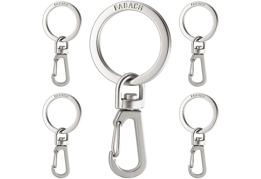 FABACH Schlüsselanhänger Karabiner mit drehbarem Schlüsselring - abnehmbare günstig online kaufen