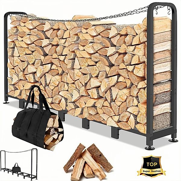 LUCKZON Kaminholzregal für Außenbereich,  Holz günstig online kaufen
