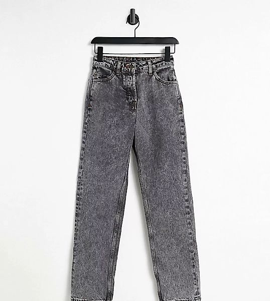 COLLUSION – x005 – Gerade geschnittene Jeans im Stil der 90er-Jahre in schw günstig online kaufen