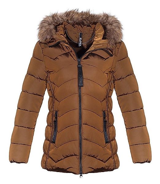 CLEO STYLE Winterjacke Jacke 1569 Braun XL günstig online kaufen