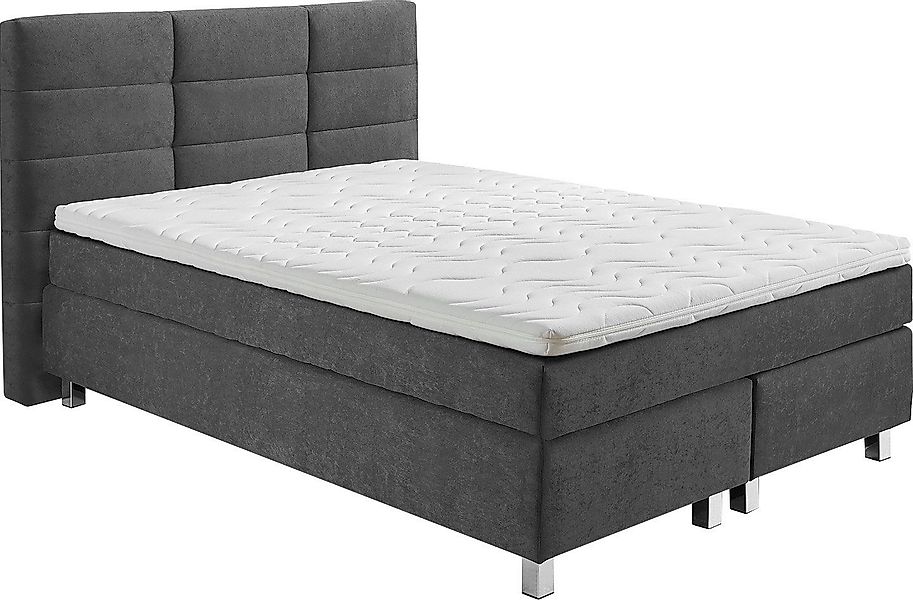 Westfalia Schlafkomfort Boxspringbett wahlweise mit Kaltschaum-Topper günstig online kaufen