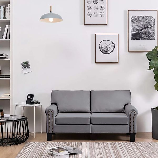 2-sitzer-sofa Hellgrau Stoff günstig online kaufen