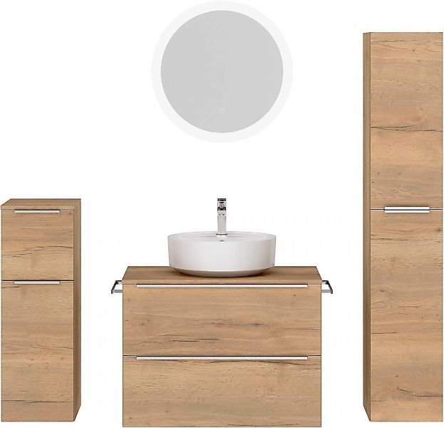 nobilia Badmöbel-Set "Alvene", (4 St., vormontiert, mit Soft-Close), inkl. günstig online kaufen