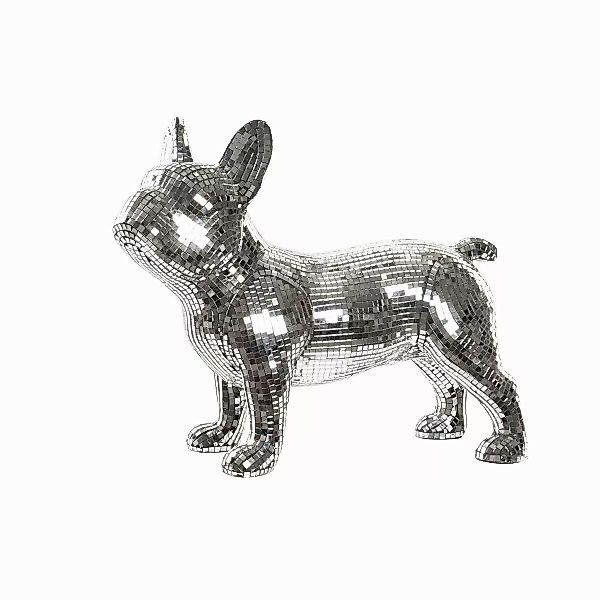 Deko-figur Dkd Home Decor Französisch Silberfarben Bulldog Harz Moderne (44 günstig online kaufen