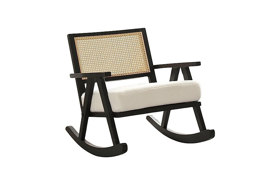 WAHSON OFFICE CHAIRS Schaukelstuhl Gepolsterter Schaukelstuhl aus Rattan mi günstig online kaufen