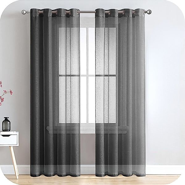 BYSURE Gardine, Ösen (2 St), transparent, günstig online kaufen