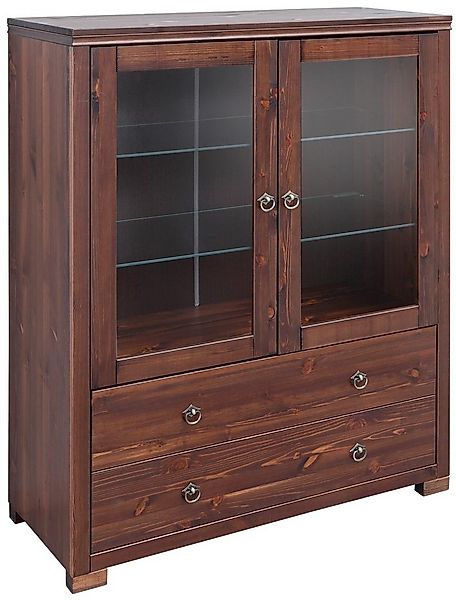 Home affaire Highboard Gotland, Vitrine, Breite 101 cm, Türen mit Glaseinsä günstig online kaufen