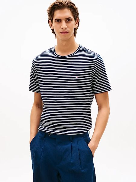 Tommy Hilfiger T-Shirt "SEASONAL STRIPE" Regular fit, gestreift, Rundhals günstig online kaufen