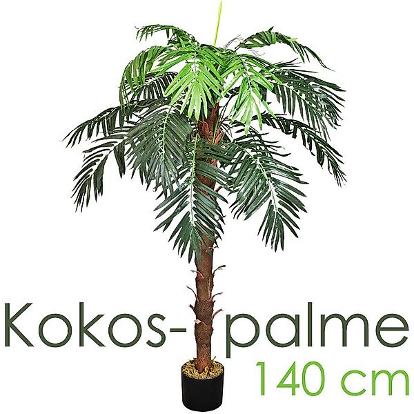 Kunstpalme Palmenbaum Königs Kokos Palme Kunstpflanze günstig online kaufen