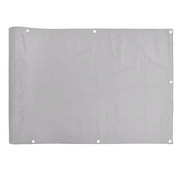 vidaXL Gartenzaun Balkon-Sichtschutz Grau 400x75 cm PVC, (1-St) günstig online kaufen