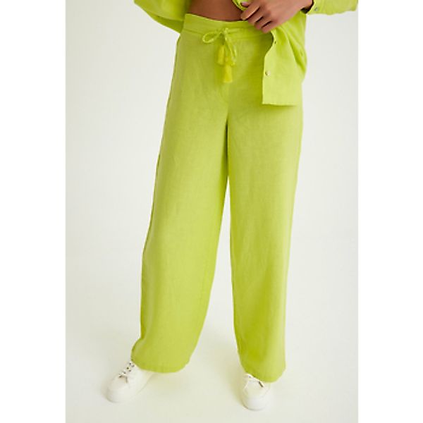 Just Like You  Hosen Leinenhose mit weitem Bein und Schnürung an der Taille günstig online kaufen
