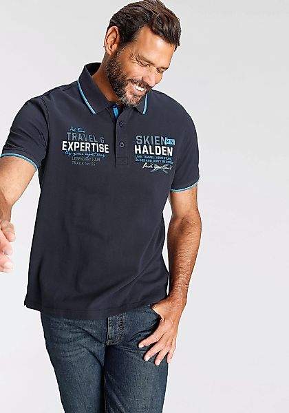 Man's World Poloshirt mit modischem Print günstig online kaufen