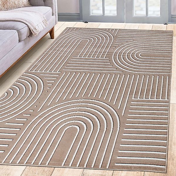 OTTO home Teppich "Lysandra" rechteckig 8 mm Höhe 3D-Effekt, softer Kurzflo günstig online kaufen