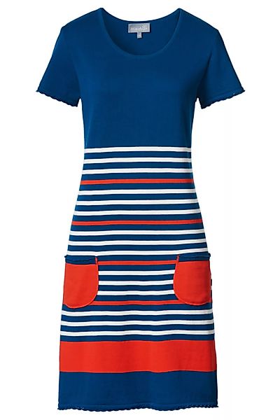 Kleid 'Stella' Gestreift, Marine/rot günstig online kaufen