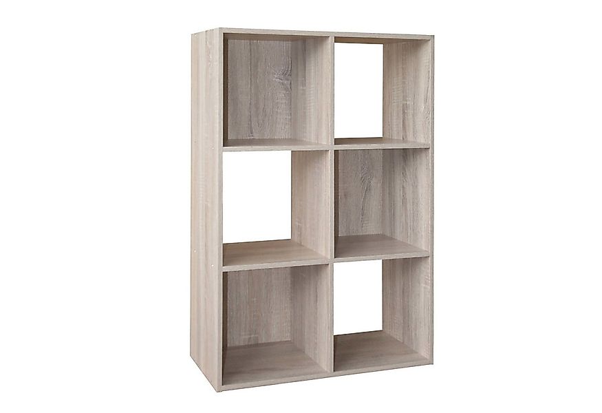 HTI-Living Standregal Standregal Sonoma 6 Fächer 60 x 90 x 30 cm, Stück 1-t günstig online kaufen