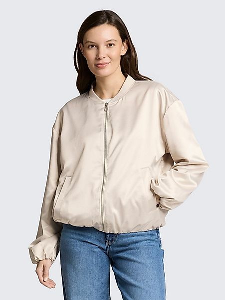 TOM TAILOR Sommerjacke Jacken Satin Blouson Jacke mit Bomberkragen günstig online kaufen
