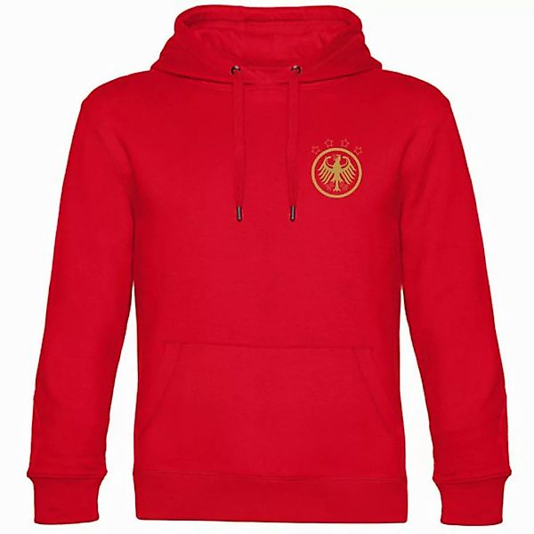 multifanshop Kapuzensweatshirt Deutschland - Adler Retro Gold - Hoodie günstig online kaufen