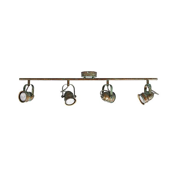 Lindby Deckenstrahler Leonor, 4-flg., grün, Metall, 78 cm günstig online kaufen