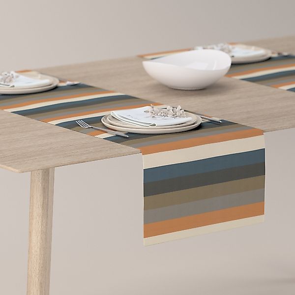 Tischläufer, orange-braun-blau, 40 x 130 cm, Vintage 70's (143-58) günstig online kaufen