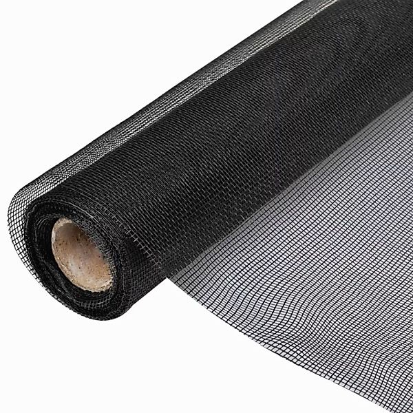 Fiberglas Mesh-rolle Insektenschutzgitter Tür/fenster 100 X 500 Cm Schwarz günstig online kaufen