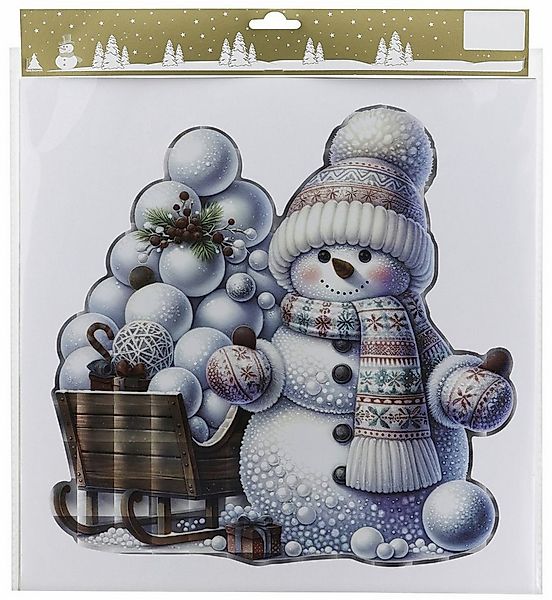 Rodermund Fensterbild Fensterbilder Schneemann zum kleben 31 x 31 cm günstig online kaufen