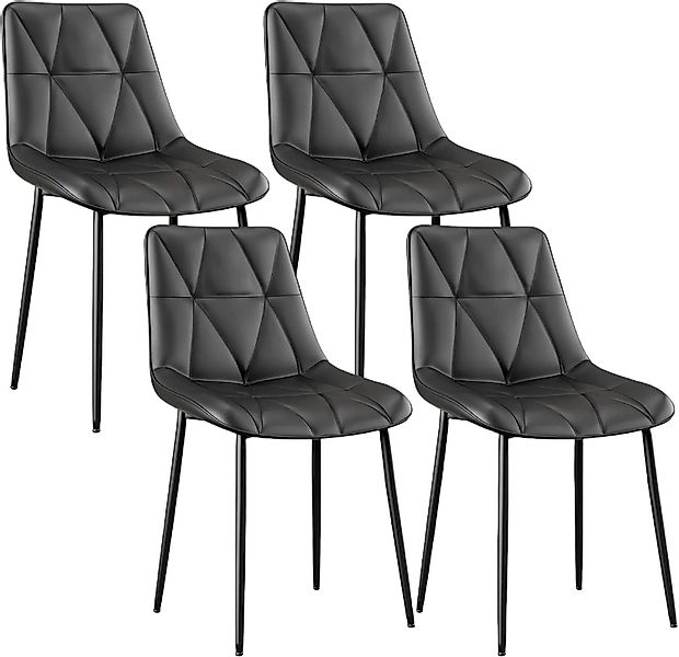 TLGREEN Esszimmerstuhl 2/4-er Küchenstuhl, PU Polsterstuhl günstig online kaufen