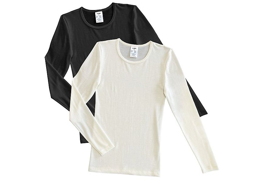HERMKO Unterziehshirt 40830 Damen langarm Shirt aus Wolle / Tencel günstig online kaufen