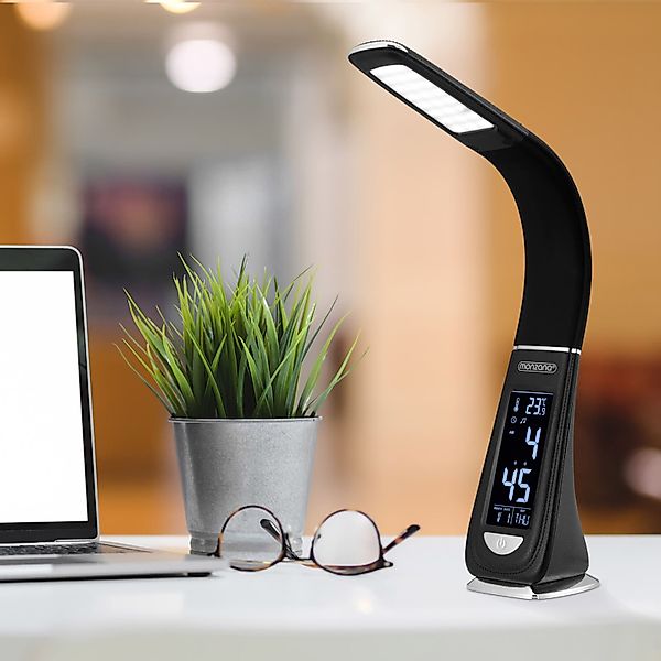 monzana Schreibtischlampe Lilly, Schwarz, LED Schreibtischlampe günstig online kaufen
