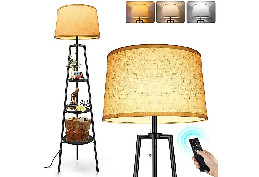 OUTON LED Stehlampe Stativ-Stehleuchte, Fernbedienung, 3 Farbtemperaturen, günstig online kaufen