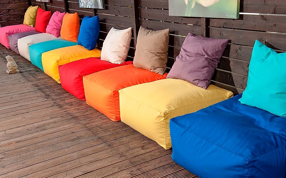 H.O.C.K. Dekokissen »Classic Uni«, Outdoor geeignet, Kissenhülle mit Füllun günstig online kaufen