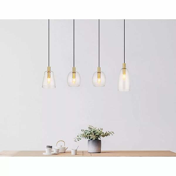 Globo Pendelleuchte 4-flammig 1070 x 160 x 1200 mm günstig online kaufen