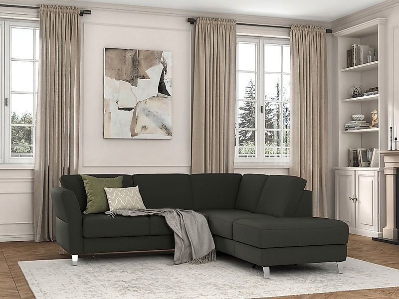 sit&more Ecksofa »Visby L-Form«, Wahlweise mit Bettfunktion und Stauraum, f günstig online kaufen